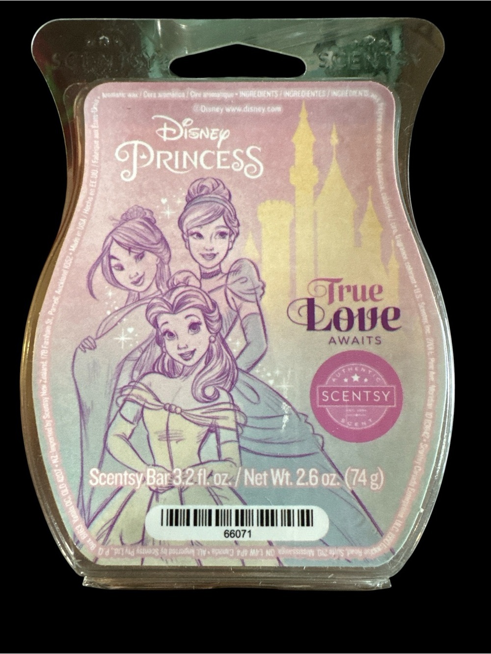 Scentsy Disney Princess True Love Awaits Wax Melt Bar, 2.6 oz (Retired Scent)